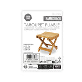 Scaun pliabil din lemn de bambus 28 x 28 x 31 cm Bambou & Co